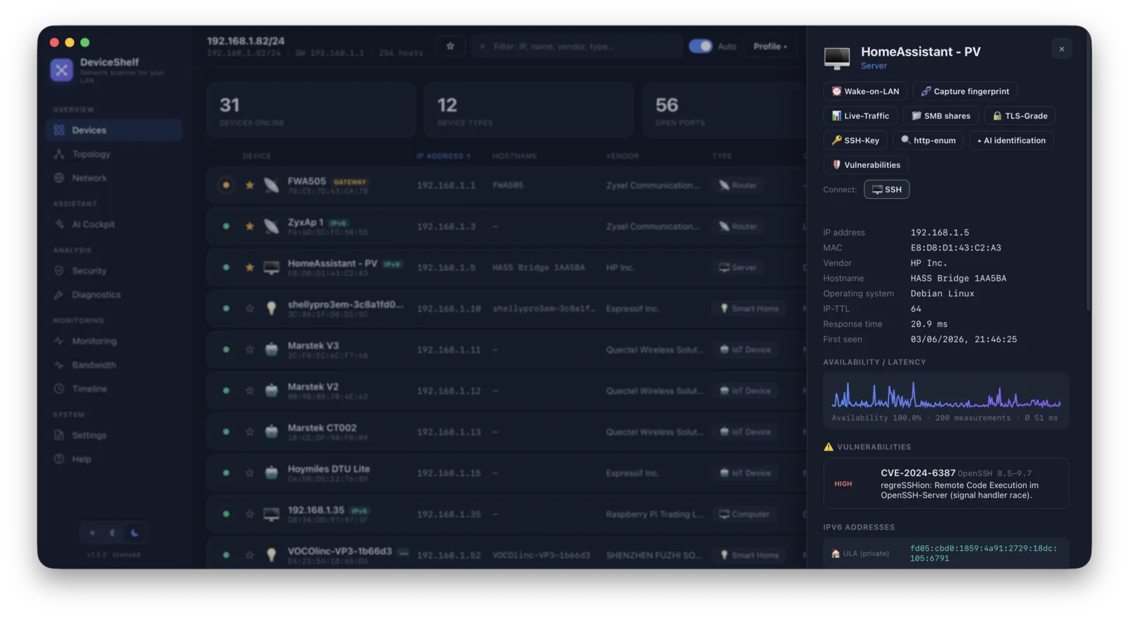 Device detail — DeviceShelf